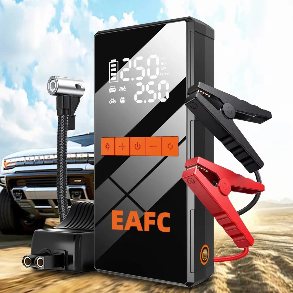 Arrancador Y Compresor Bateria Coche Portatil