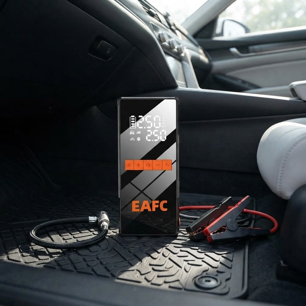 Arrancador Y Compresor Bateria Coche Portatil